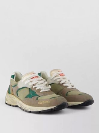 Golden Goose running dad sneakers nylon leather star