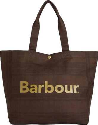 Barbour Borsa Tote Overdyed Telfield TTN - - Bags - unisex - Marrone - ONE SIZE