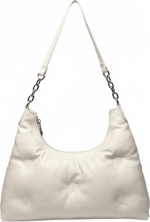 Like Dreams Womens Supernova Quilted Shoulder Bag In Ivory
