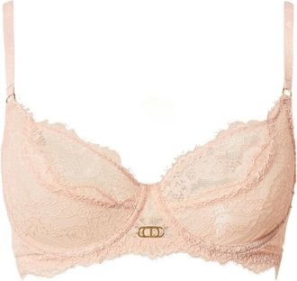 Twin-Set Bh met beugel en kant - Roze
