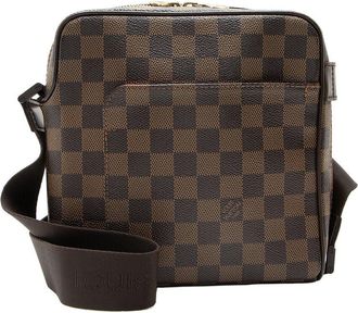 Louis Vuitton Brown Damier Ebene Olav Pm Messenger (Authentic Pre-Loved)