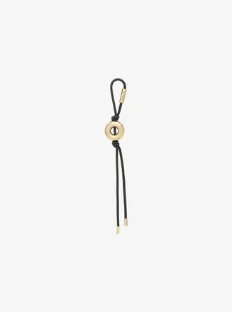 Michael Kors Initial Gold-Tone and Speckled Cord Bag Charm