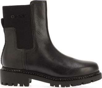 DKNY Womens Roxanne Chelsea Boots in Black Leather - Size UK 5