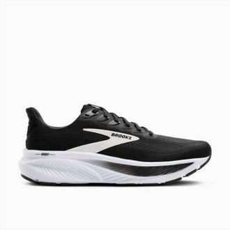 Brooks Womens Ghost 17 Running Shoes In Black/grey/white