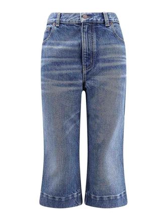 Chlo&eacute; Jeans Blue Denim Capri