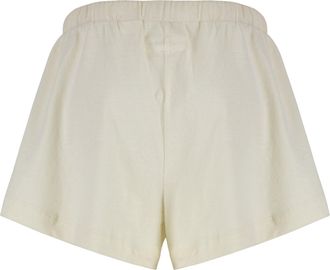 The Great. Womens Cotton Shorts Panna