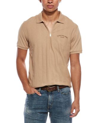 Scotch & Soda Popcorn Pique Polo Shirt