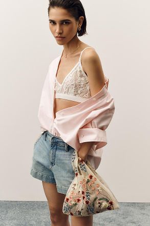 Pilcro Hannah High-Rise Denim Shorts