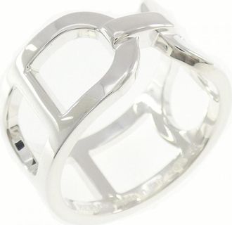 Herm&egrave;s Silver Silver 925 Band Ring (Pre-Owned)