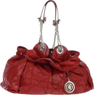 Dior Pre-owned Handbags, female, Red, Size: ONE SIZE Pre-owned Vintage Shoulder Bag