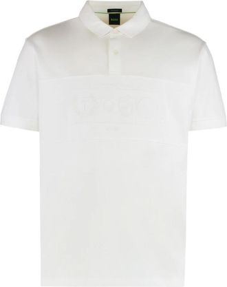 HUGO BOSS Polo Percy Heritage - Heren - Polos - Wit - XS - Katoen - Tops