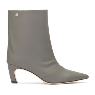 Kazar Schoenen, Dames, Grijs, 38 EU, Leer, Grijze kittenhaklaarzen