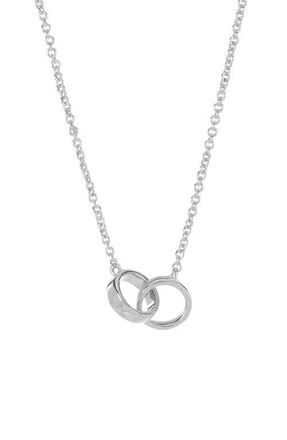 Sterling Forever Amor Interlocking Pendant Necklace in Silver at Nordstrom