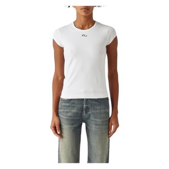 Diesel T-Shirts, female, White, Size: XS T-Angie-Od T-Shirt