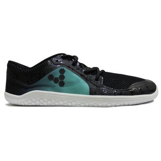 Vivobarefoot Primus Lite Mesh Synthetic Womens Low Top Trainers - Black Spearmint Green - Size:UK 4.5