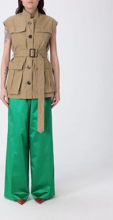 Dries Van Noten Gilet di cotone con cinta Dries Van Noten