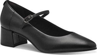 Tamaris Mary Jane Pumps - Dames - Pumps - Zwart - 40 EU - Leer - Schoenen