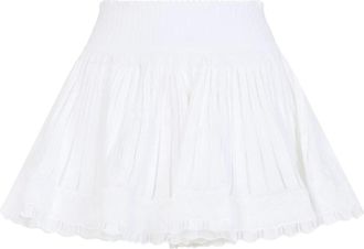 Alaia Shiny Crinoline Short - Shorts - Mujer - Blanco - S