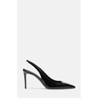 Scarosso Sutton Pumps in Black - Patent at Nordstrom, Size 37.5