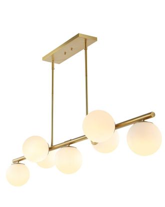 Jonathan Y Designs Jonathan Y Luca Parisian 53In 7-Light Globe Linear Led Pendant