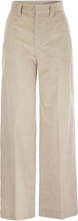 Brunello Cucinelli Donna, Pantaloni, Beige, M, new