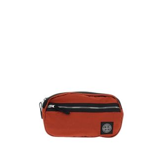 Stone Island Bum Bags, male, Red, ONE SIZE, Textured Waist Bag