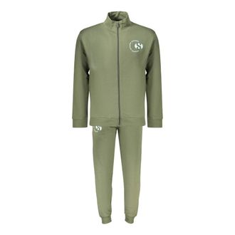 Superga Training Sets, male, Green, Size: 2XL Complete Non-Brushed Tracksuit