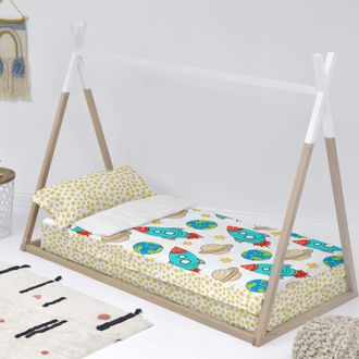 Happy Friday Saco nórdico 100% algodón multicolor 90x200 cm (cama 90) sin relleno