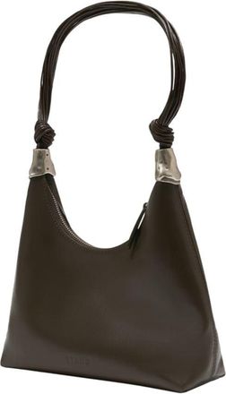 Staud Womens Shoulder Bag Brown Calfskin