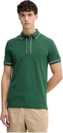 Lacoste Paris Stretch Piqu&eacute; Polo - Heren - Polos - Groen - S - Katoen - Tops