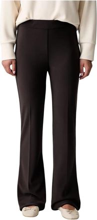 Joseph Ribkoff Wijde broek - Dames - Wijde Broeken - Bruin - 2XL - Broeken