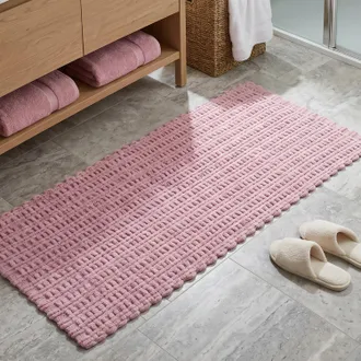 KASANOVA Tappeto bagno ciniglia 60x130 cm rosa Rug