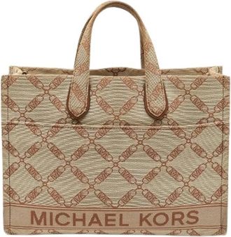 Michael Kors Pre-owned Canvas Tote Bag - Dames - Vintage Shopper - Beige - ONE Size - Vintage