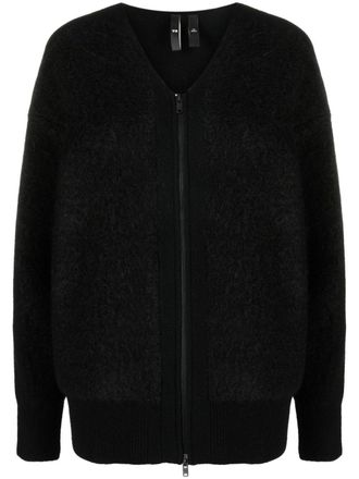 Yohji Yamamoto Cardigan con scollo a V - Nero