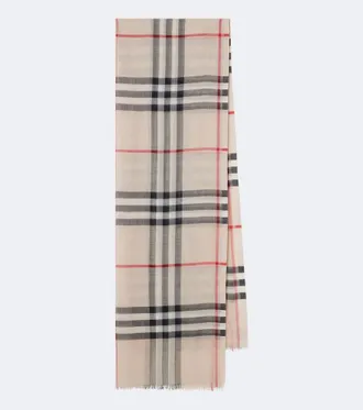 Burberry Burberry Check wool and silk scarf
