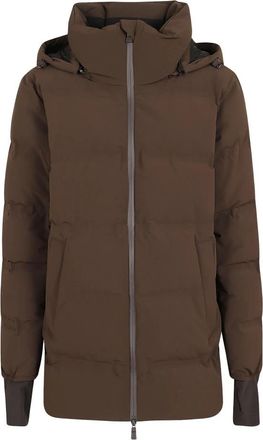 Herno Piumino Medio Impact - Dames - Winterjassen - Bruin - XS - Jassen