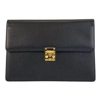 Saint Laurent Pre-owned Clutches, male, Black, Size: ONE SIZE Pre-owned Vintage Clutch