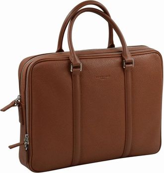 Pourchet Tassen, Heren, Bruin, ONE Size, Leer, Ethan Documententas