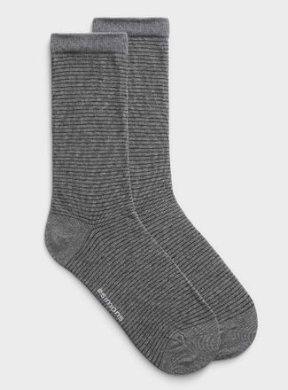 Simons Womens Fine-stripe socks