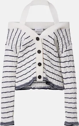 Alexander McQueen Cable-knit striped cardigan