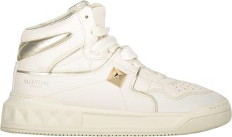 Valentino Garavani High Cream Elegant And Comfortable Sneaker
