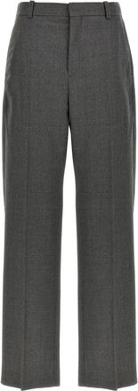 Wardrobe.NYC Wardrobe.nyc, Broeken, Dames, Grijs, M, Wol, Straight Leg Trouser