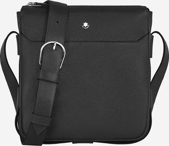 Montblanc Vertikale Umh&auml;ngetasche von Montblanc aus ma&szlig;geschneidertem Leder