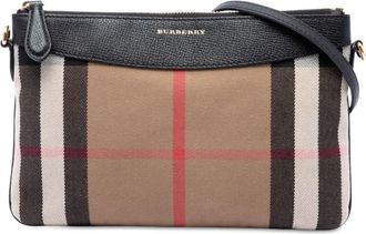 Burberry Pre-owned Burberry Mega Check Canvas Derby Peyton Crossbody Ladies AZKFL9Y8FHG9AEIP