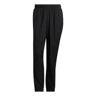 adidas Mens adidas Solid Color Stripe Bundle Feet Gym Sports Pants/Trousers/Joggers Black HF8985