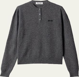Miu Miu Cashmere Henley Pullover