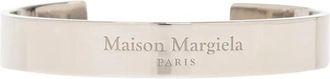 Maison Margiela Zilveren Armband met Logo - unisex - Armbanden - Grijs - 3XL - Accessoires