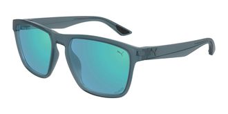 Puma PU0505S Polarized 005 Mens Sunglasses Blue Size 57 - Free RX Lenses - Free RX Lenses