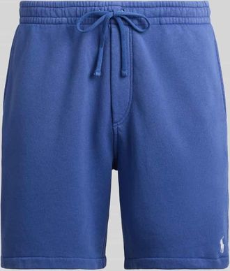 Polo Ralph Lauren Regular Fit Sweatshorts aus Baumwoll-Mix in Royal, Gr&ouml;&szlig;e M