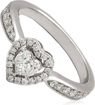 Salvini Magia 18k White Gold 0.45 CT Diamond Ring, Size 16